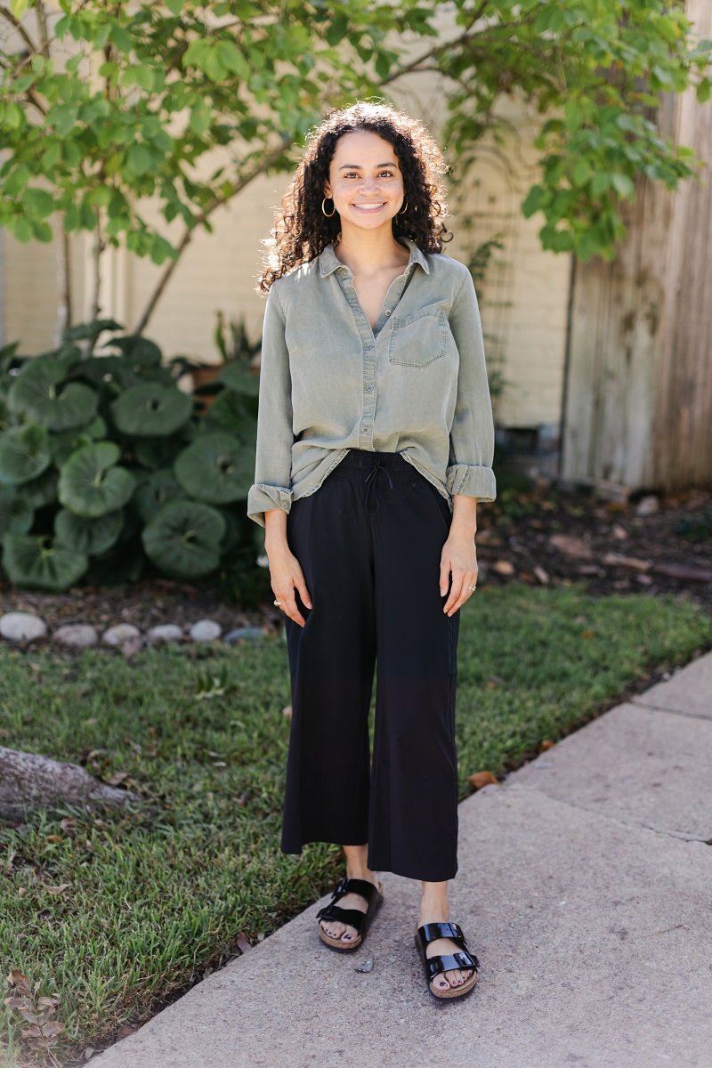 Makeover Winner Before Casual - Maria - Image Consultant and Personal Stylist Houston